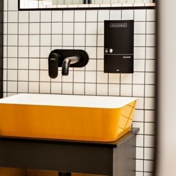žuti prazni sudoperi 350 x 350 za unutarnju kućnu žuč